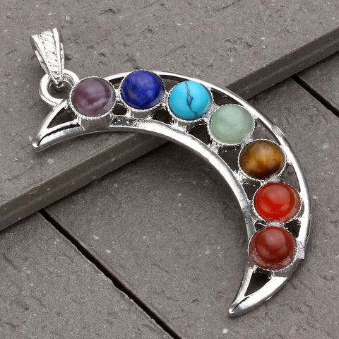 Crescent Moon Chakra Healing Stone